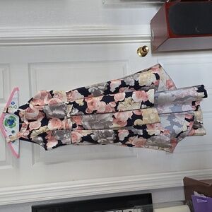 Girls formal dress (NAVY, PINK, GRAY & CREME)